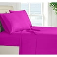 thumbnail image 3 of Pure Giza Cotton (Cal-King Size) Striped Pattern Bed Sheets Set- 300-TC Bedding – Cal-King Size Bed, 12" Inch Deep Pocket 300TC Cal-King Sheets - Hot Pink Stripe, 3 of 7