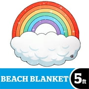 Giant Rainbow Beach Towel, Oversized Beach Towel, 5 Feet Wide by BigMouth Inc.