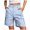 Light Blue, variant on felwors Womens Cargo Shorts Bermuda Work Shorts with Pockets Knee Length Summer Casual Coffee for Size S