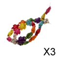 thumbnail image 1 of Cuentas sueltas de howlita turquesa 3 piezas para DIY collar pulsera joyería, 1 of 9