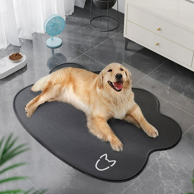 Cojines para pies, tapete de hielo para mascotas, tapete para dormir para perros, tapete de seda de hielo para gatos, tapete transpirable de verano para gatos y perros, alfombra fría