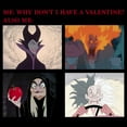 thumbnail image 2 of Men's Disney Villains Valentine's Day Meme EVIL  Graphic Tee Black Small, 2 of 5