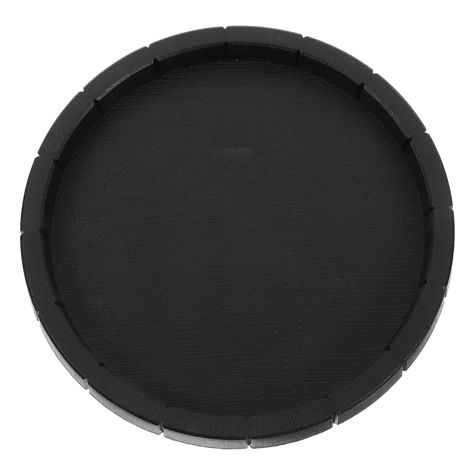Phenofice Bearded Dragon Accessories Black ABS Reptile Feeding and Water Dish for Tanks