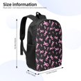 thumbnail image 2 of Xecao Breast Cancer Awareness print Travel Backpack, Large Computer Backpack for Men Women, College School Rucksack Book Bag, 2 of 5