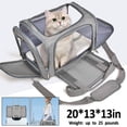 thumbnail image 3 of Portable Pet Backpack, 50*34*34CM Dog and Cat Pet Bag, Maximum Weight 25 lbs, Pet Carrier with Adjustable Shoulder Straps, Foldable Travel Pet Harness, 3 of 11