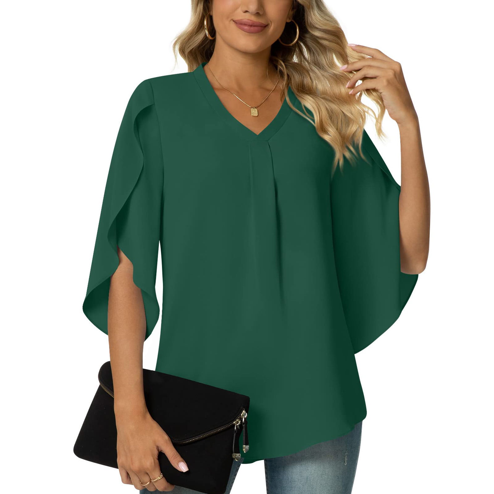 Buy Light Green Solid 3-4 Sleeves Women Top Rayon for Best Price, Reviews,  Free Shipping