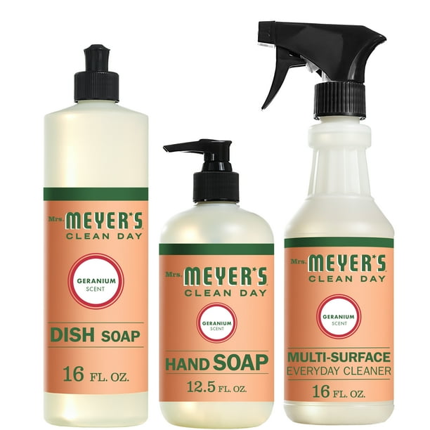 Mrs. Meyer’s Clean Day Kitchen Basics Set, Geranium Cleaning Supplies