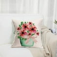 thumbnail image 3 of Couch Throw Pillow Cover Lavender Hyacinth&nbsp;Spring Flower Decorative Throw Pillow Covers Pillow Cases Cushion Case&nbsp;Burlap Toss Outdoor Throw Pillow Covers Set of 4 (Pretty Hua Set, 16"X16"), 3 of 6
