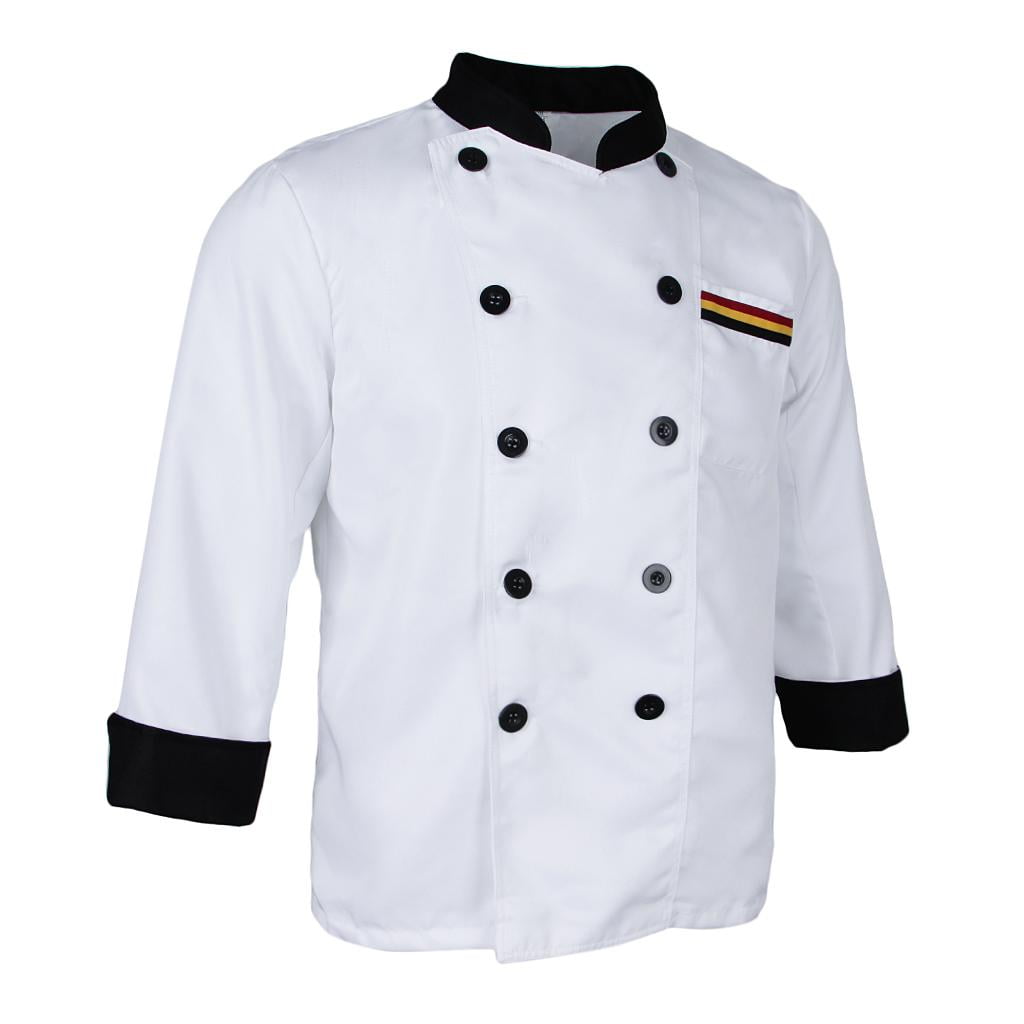 Chef jacket coat White Unisex Long-Full Sleeve catering restaurant uniform 