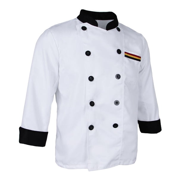 Chaqueta de manga larga Chaqueta de panadero Chaqueta de trabajo de cocina Ropa de cocina Cocina Blanco XL Salvador Chaqueta de chef
