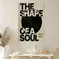 thumbnail image 4 of The Shape of a Soul Poster – Minimalist Inspirational Wall Art, Abstract Typography Print - Vintage Style - Size 24x36 - Kiloa, 4 of 5