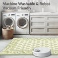 thumbnail image 5 of ODIKA 6'x9' Machine Washable Non-Slip Area Rug, Classic Pile Featuring Elegant Damask Floral Design High Traffic Rug, Ivory, 207196, 5 of 7