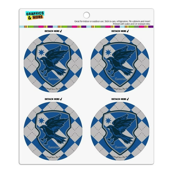 Harry Potter Ravenclaw Plaid Sigil Refrigerator Fridge Locker Vinyl Circle Magnet Set