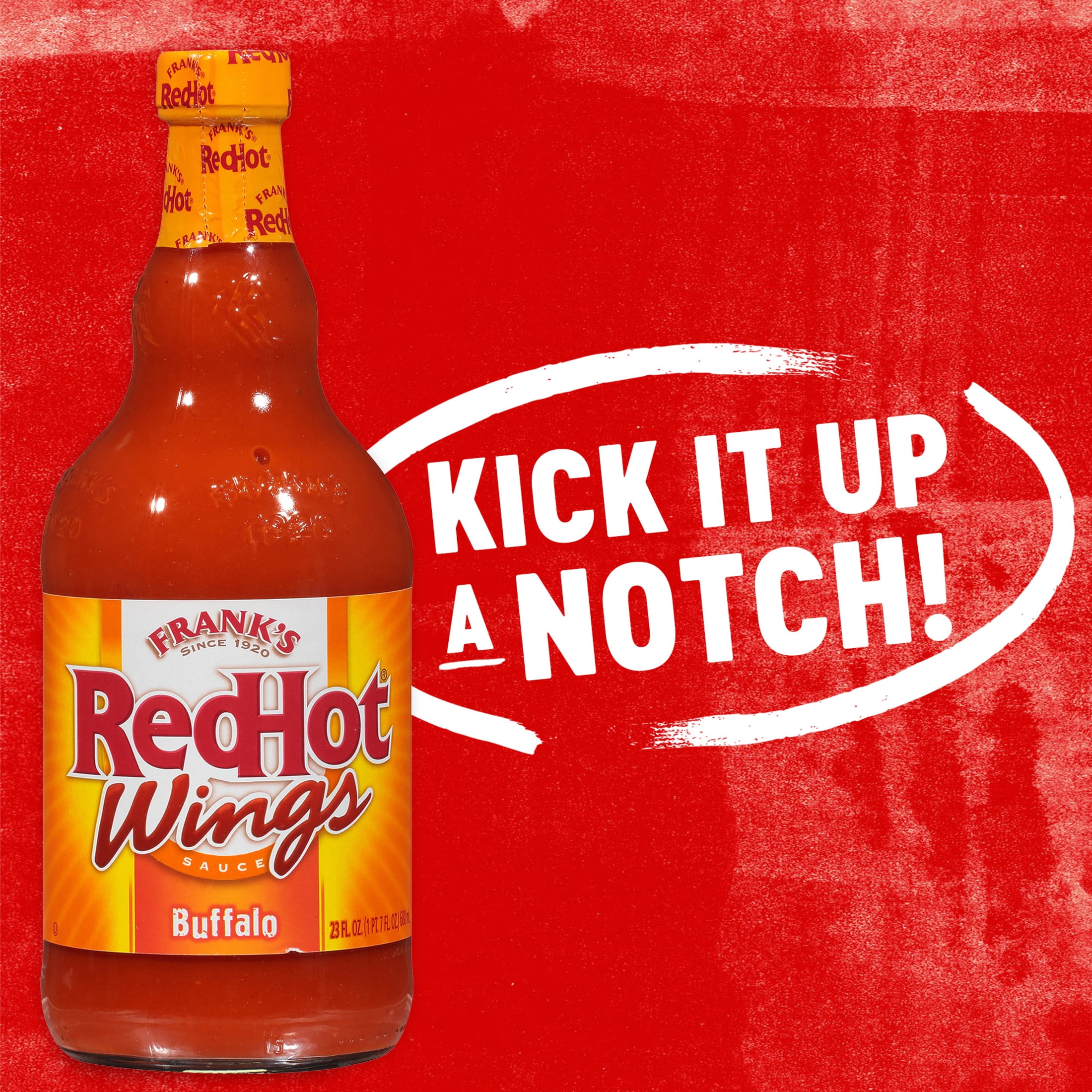 Frank's RedHot Kosher Buffalo Wings Hot Sauce, 23.0 fl oz Bottle