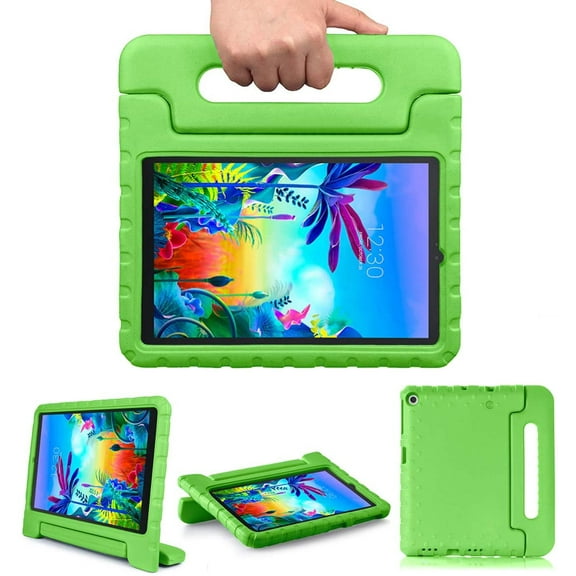 Golden Sheeps Kid Friendly Case Compatible for Walmart Onn 10.1" 2nd gen 2020 Release(Model:100011886) Shockproof Ultra Light Weight Convertible Handle Stand Cover (Green)