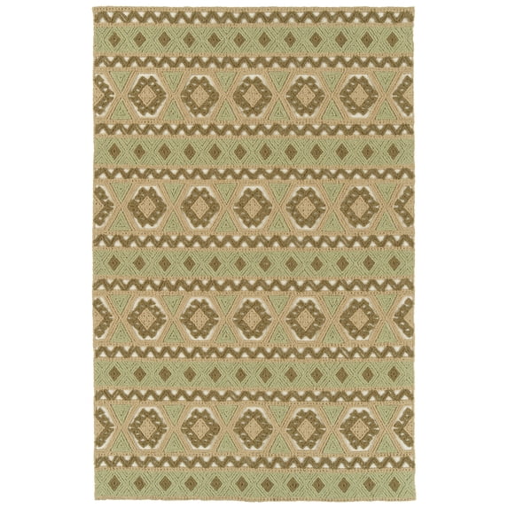 Kaleen Ayrlies Garden AGC01-50 Rug in Green - (2 Foot 3 Inch x 8 Foot)