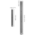 thumbnail image 2 of IDEANATEGRATE Ruler Engineering 2Pcs 12.8X0.98X0.2In For Designers Engineering Work, 2 of 8