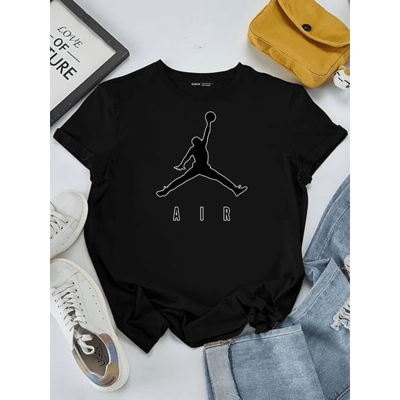 Basketball Sneaker Brand Black Logo Sport Fan Art Unisex T-Shirt V10741 up to Size 5XL