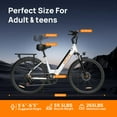 thumbnail image 3 of URLIFE 26" Electric Bicycle for Adults, 750W Peak Motor, 48V 10.4Ah Removable Battery, 60 Miles Range, 7-Speed City Commuter Ebike, UL2849, 3 of 8