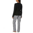 thumbnail image 2 of Calvin Klein Womens Long Sleeve Fleece Pajama Set, 2 of 4