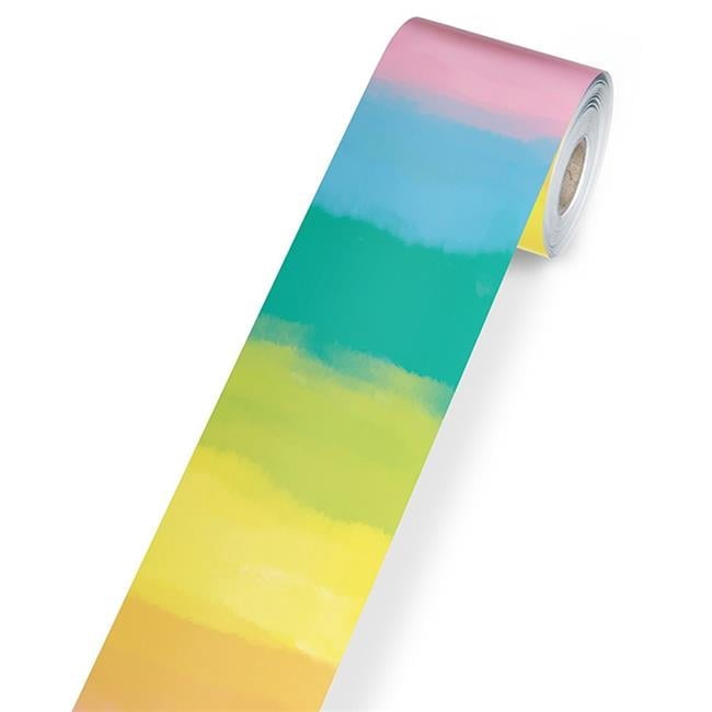 Carson Dellosa We Stick Together Rainbow Bulletin Board Borders – 39 Feet Of Scalloped Trim, 13 Strips, Boho Classroom & Party Decor - View #4