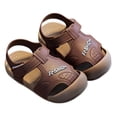 thumbnail image 5 of KPOPLK Toddler Girls Sandals Little Girls Kids Summer Shoes Toddler Sandals Size 9,Brown, 5 of 5