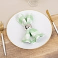thumbnail image 3 of Efavormart Pack of 5 Sage Green White Buffalo Plaid Cloth Dinner Napkins, Gingham Style 15"x15" for Wedding Party, 3 of 10
