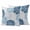 Blue, variant on 2 Pack Outdoor Waterproof Throw Pillow Covers,Turquoise Stones Black Sunflowers Decorative Square Pillow Case Patio Pillowcases for Chair Couch Sofa 16x16in