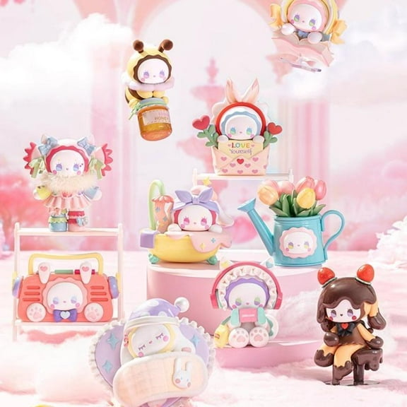 LUCKY EMMA Secret Forest Love Dopamine Series Trendy Handmade Crafts Figurines Cute Gifts for Girls Adorable & Unique,Random Style