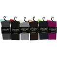 thumbnail image 2 of Sakkas Ladies Cute Colorful Design or Solid Knee High Socks Assorted 6-Pack - arg - 9-11, 2 of 2