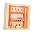 thumbnail image 2 of Juego de mesa de laberinto de madera, laberinto de canicas, juguete artesanal, equilibrio, juguete educativo Color de la madera, 2 of 9
