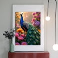 thumbnail image 2 of Diamond Art Kits for Adults - 5d Peacock Among Vibrant Flowers Diamond Painting for Adults, Diamond Art for Adults Beginners, Diamond Painting Kits for Adults for Home Wall Decor, 2 of 7