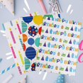 thumbnail image 3 of Birthday Wrapping Paper for Boys Girls Kids Men Women Holiday Party - 3 Large Sheets Colorful Balloon 'Happy Birthday' Candles Gift Wrap - 27 Inch X 39.4 Inch Per Sheet, 3 of 4