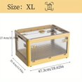 thumbnail image 1 of 1pc Large Capacity Plastic Storage Trunk - Foldable Wardrobe Box For Clothes, Toys,, 1 of 4