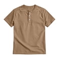 thumbnail image 5 of Henley Shirts for Men Summer Casual Short Raglan Sleeve Crewneck Relaxed Fit Athletic Tshirts Mens Tees, 5 of 5