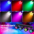 thumbnail image 2 of Paquete de luces LED Telbum RGBW para escenario con soporte, 2 of 7