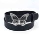 thumbnail image 1 of 1 cinturón de mariposa hueca con diamantes de imitación, cinturón sencillo con cinturón fino para pantalones, cinturón de mujer, 1 of 6