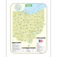 thumbnail image 1 of Universal Map 076253656X Ohio Ombrée Relief Carte, 1 of 1