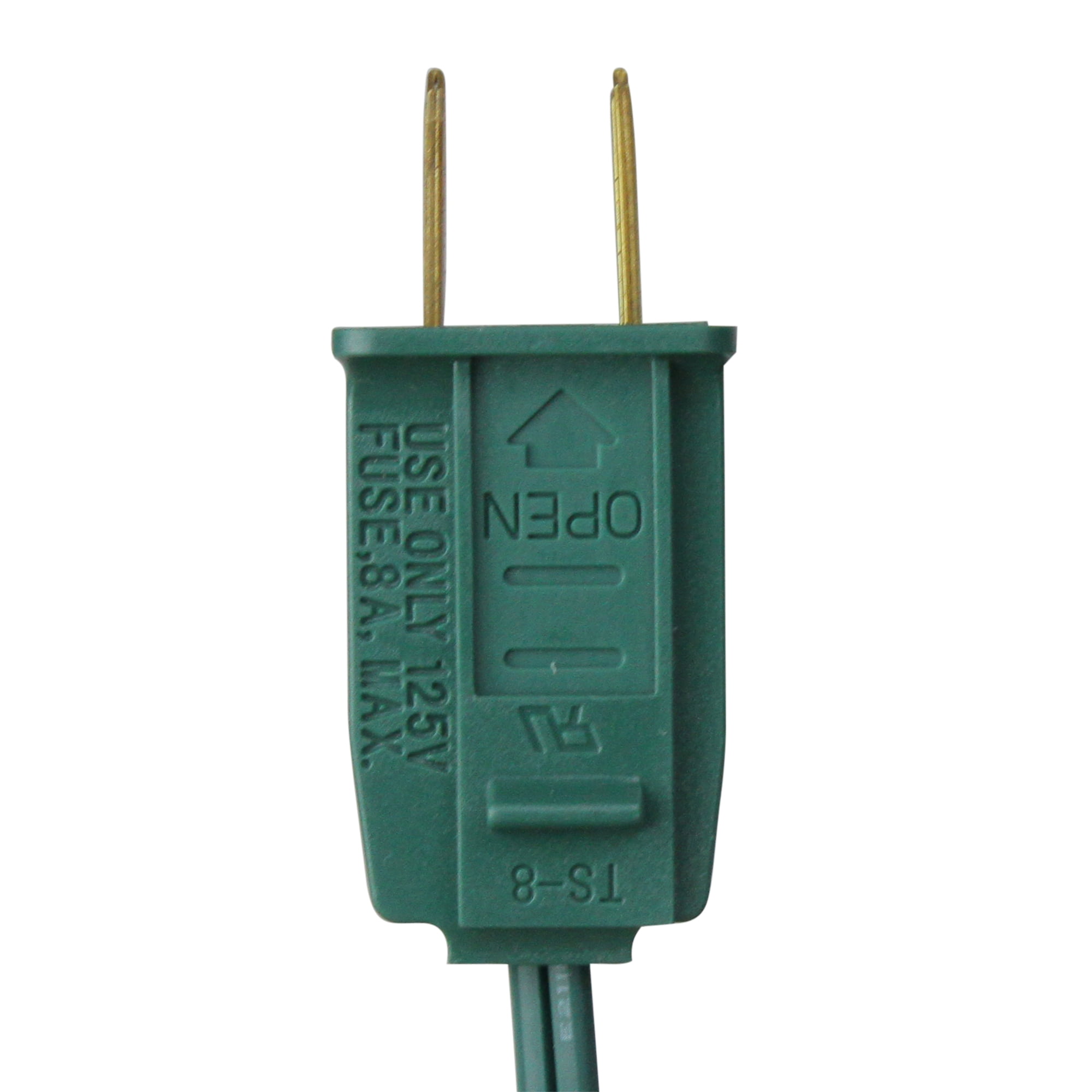 Northlight 100' Commercial C9 Christmas Light Socket Set - 12" Spacing 18 Gauge Green Wire