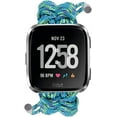 thumbnail image 2 of REQO Compatible with Fitbit Versa 2 Bands, Woven Nylon Friendship Rope Outdoor Survival Weave Adjustable Replacement Straps Wristbands Accessories for Versa Lite,Versa 2,SE, 2 of 7