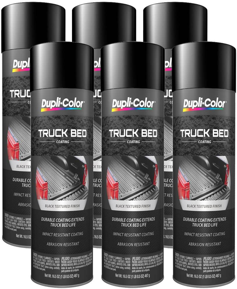 DupliColor Black Truck Bed Coating (16.5 oz) 6 Pack