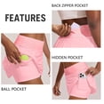thumbnail image 2 of PINSPARK Women Tennis Skirt High Waist Pleated Athletic Skirt Tummy Control Golf Skorts Cute Casual Pickleball Skirt, 2 of 6