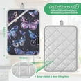 thumbnail image 3 of Pot Holders Set of 2 Heat Resistant 338℉ Kitchen Oven Gloves Potholder Cooking Baking Microwave Mitts Beautiful Butterflies, 3 of 7