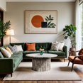 thumbnail image 2 of Meridian Furniture Genoa Brown Marble Coffee Table, 2 of 8