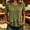 Army Green, variant on Short Sleeve Tops for Womens Crewneck Casual Basic Asymmetrical Layered Hem Tops Loose Fit Lightweight Summer Comfy Flowy Tunic Blouses
