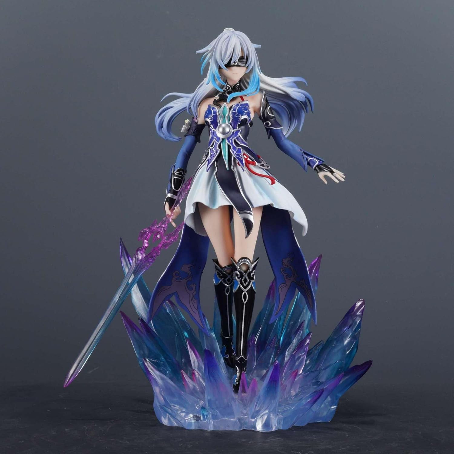 Jingliu Figure Holding A Sword Jingliu Figurine 29cm/11.4inch PVC Handmade Anime Manga Game Character Model Figures Statue Collectible Craft Gift