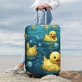 thumbnail image 7 of Rubber Duck Cool Yellow Ducks Luggage Cover Elastic Stretch Travel Suitcase Protector Anti-Scratch 25"-28", 7 of 7