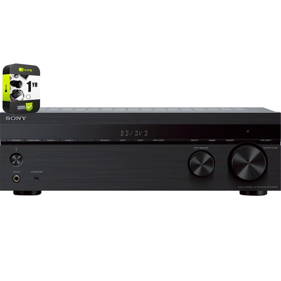Sony STRDH590 5.2 Multi-Channel 4k HDR AV Receiver with Bluetooth 2018 Model Bundle with 1 Year Extended Protection Plan