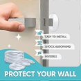 thumbnail image 2 of 6 Pieces of Clear Rubber Knob, Round Wall Shield Cushion. Guard Door Bumper Wall Protector Silencer. Self Adhesive, 2 of 5