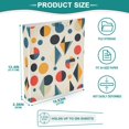 thumbnail image 3 of FORMRS 3 Ring Binder 1.5 inch with Pockets Set of 2 Clip Board 200 Sheets Capacity, Red Geometric, 3 of 8